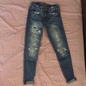 American Eagle Distressed Skinny Jeggings